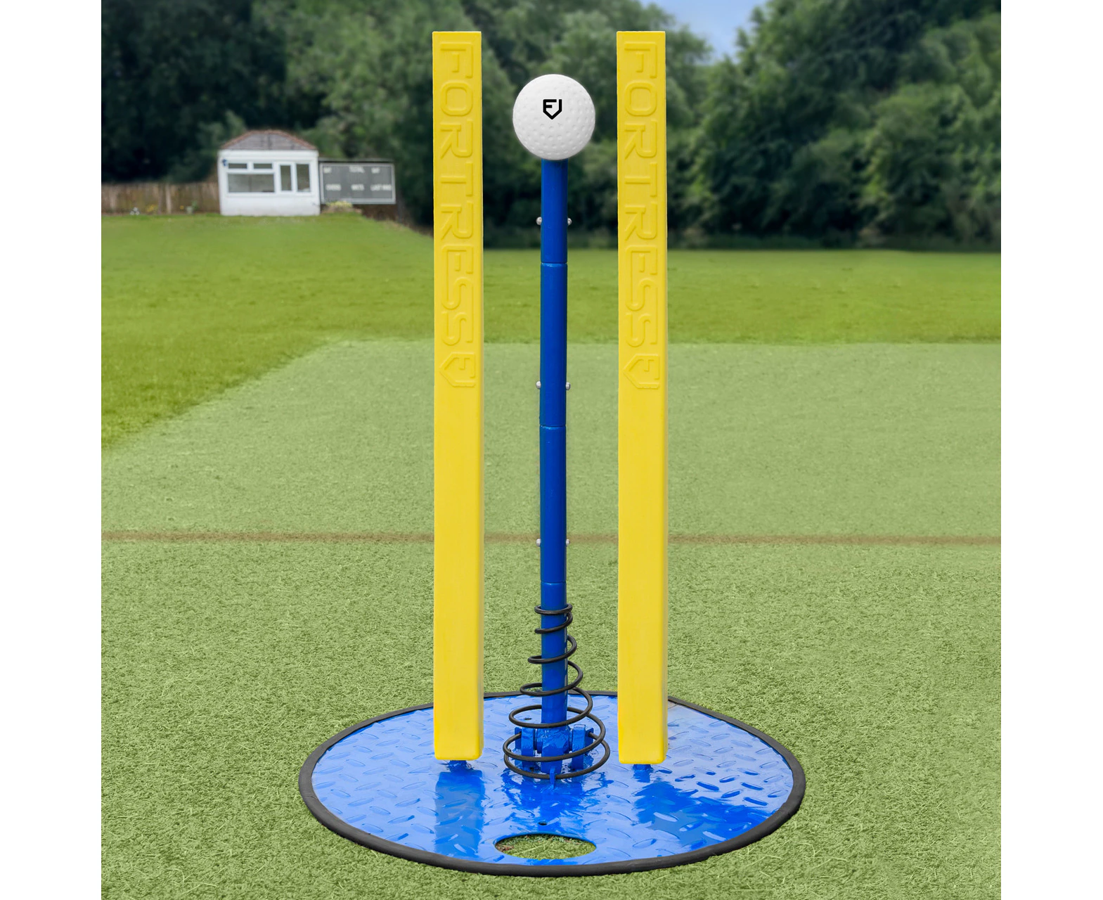 FORTRESS Spring Back Cricket Batting Aid [Packages:: + 2 x Large Flexi Stumps]