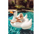 Giant Inflatable White Swan Pool Float Raft 190*175*115cm