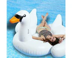 Giant Inflatable White Swan Pool Float Raft 190*175*115cm