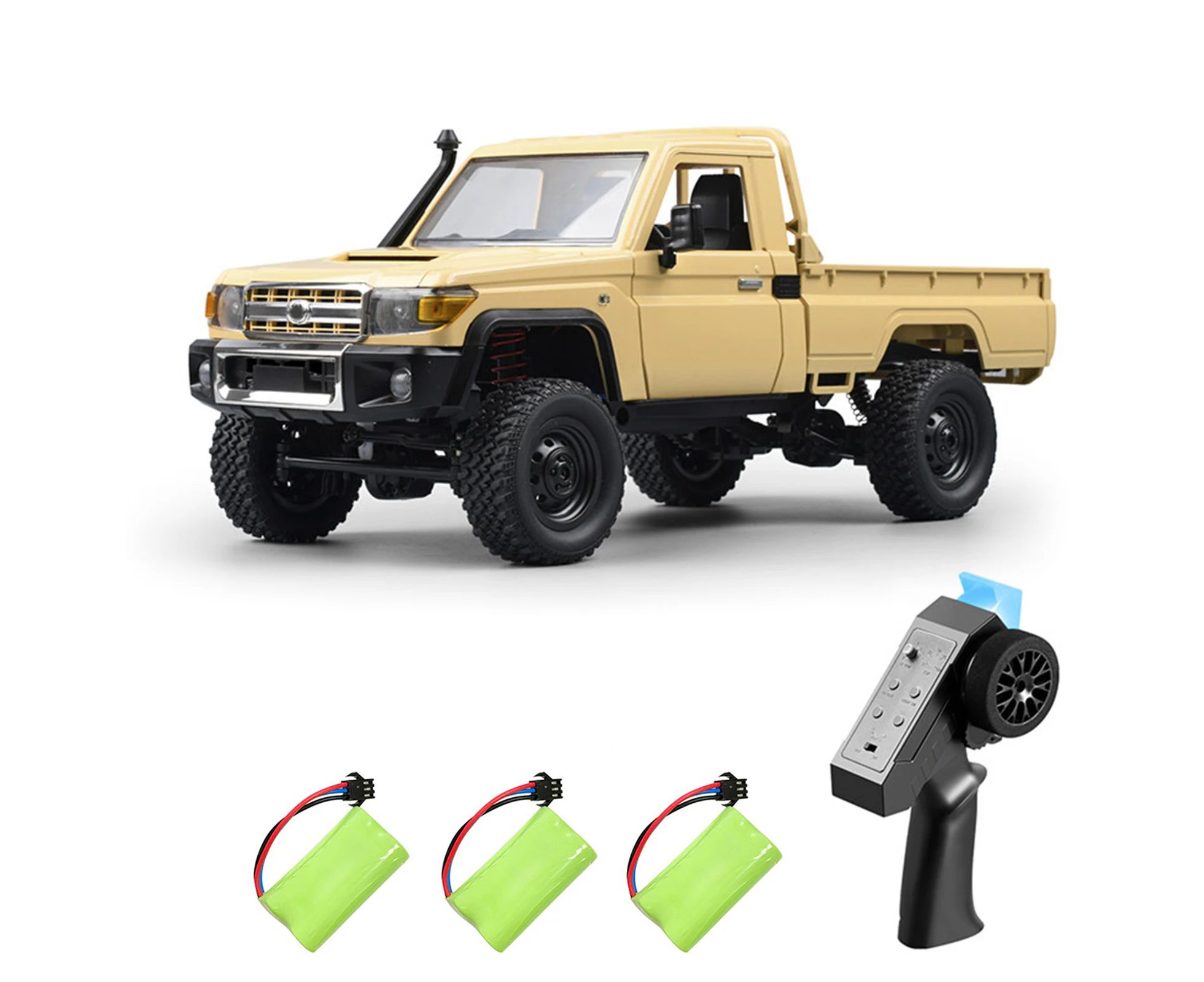 Remote Control Crawler, 1:12 Scale Remote Control Pickup for Kids 2.4Ghz Rechargeable Remote Control Rock Crawler Car Toy with Controllable