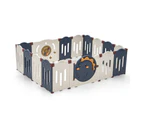 Playpals Kids Playpen Baby Large Safety Gate Toddler Fence 14/16/18/20 Panels