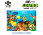 Puzzle Master Underwater Shipwreck 48-Piece Jumbo Floor Puzzle