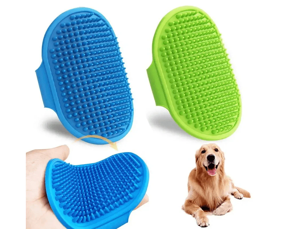 2pcs Pet brush, cat dog bath massage brush, dog, no need to wash