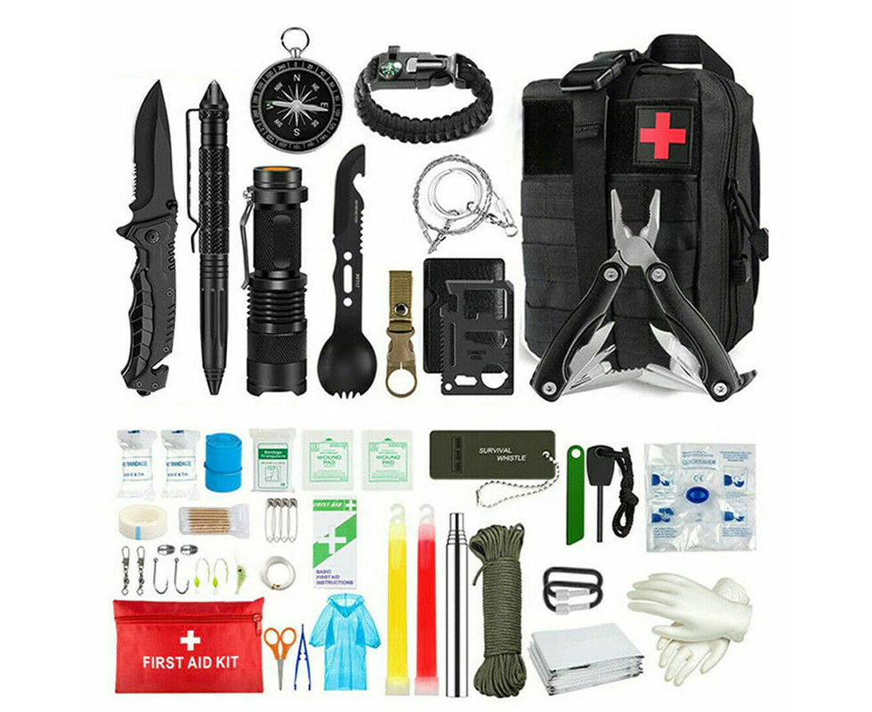 Tactical Emergency Survival Tool Kit for Outdoor Camping Hiking