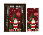 180x90CM Santa Claus Door Cover Christmas Background Cloth Hanging-Style 2