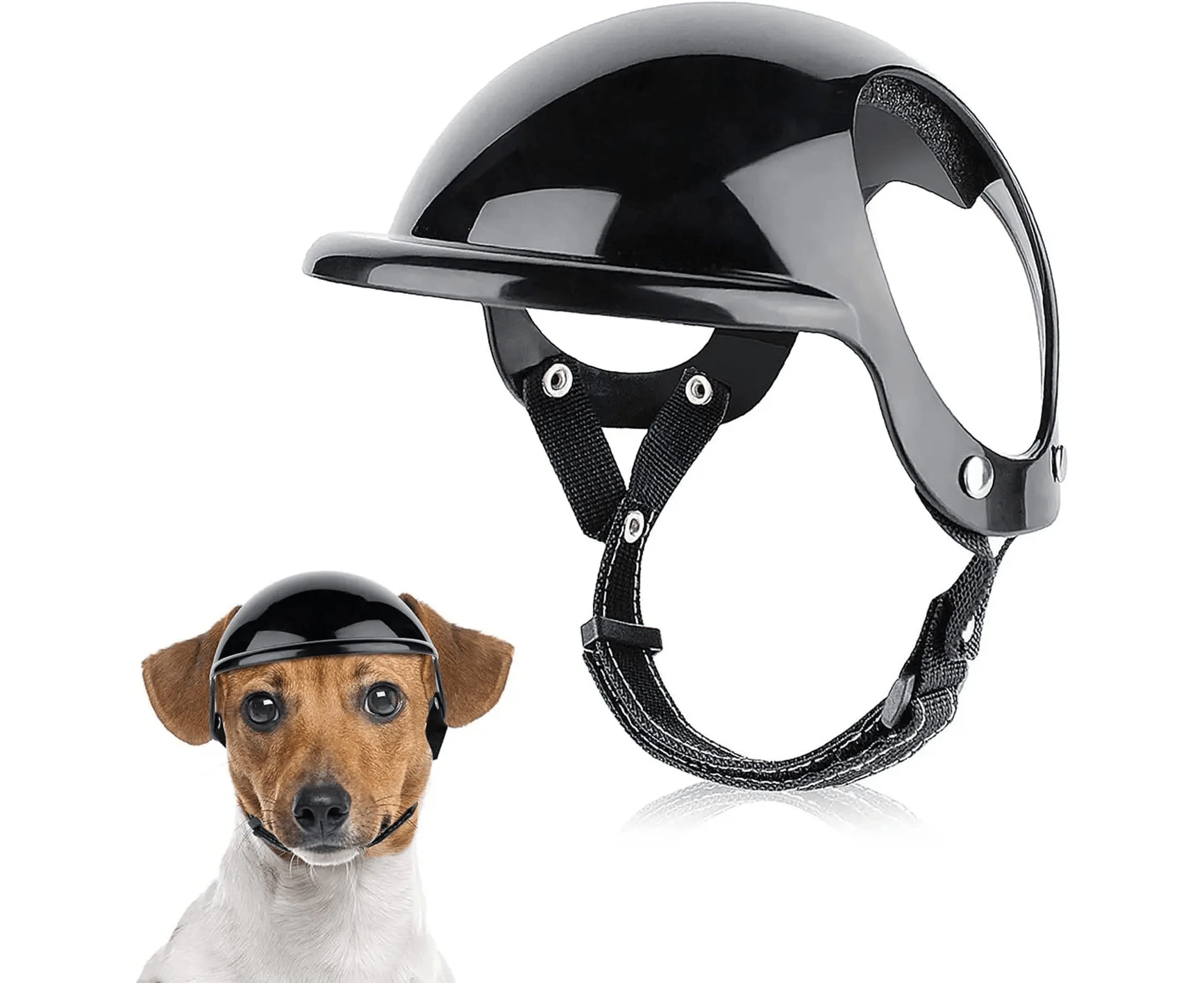 Small Pet Dog Helmet with Ear Hole Motorcycle Dog Helmet Multi-Sport Dog Hard Hat Outdoor Bike Doggy Cap for Dogs and Cat