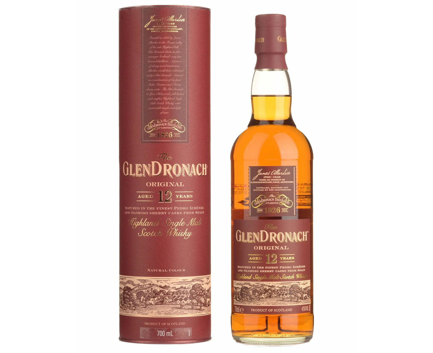 Glendronach 12 YO Scotch 700ml