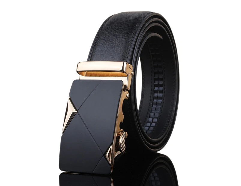 Gold Men's Automatic Buckle Waistband