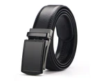 [2 Pack] Men's Belt,Slide Ratchet Belt for Men with Genuine Leather Perfect Fit Waist Size up to 44 inches