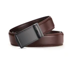 [2 Pack] Men's Belt,Slide Ratchet Belt for Men with Genuine Leather Perfect Fit Waist Size up to 44 inches