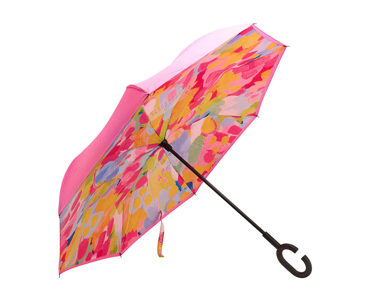 Annabel Trends Reverse Umbrella Inverted Cover w/ C-Handle 81x10cm Good Vibes Mm