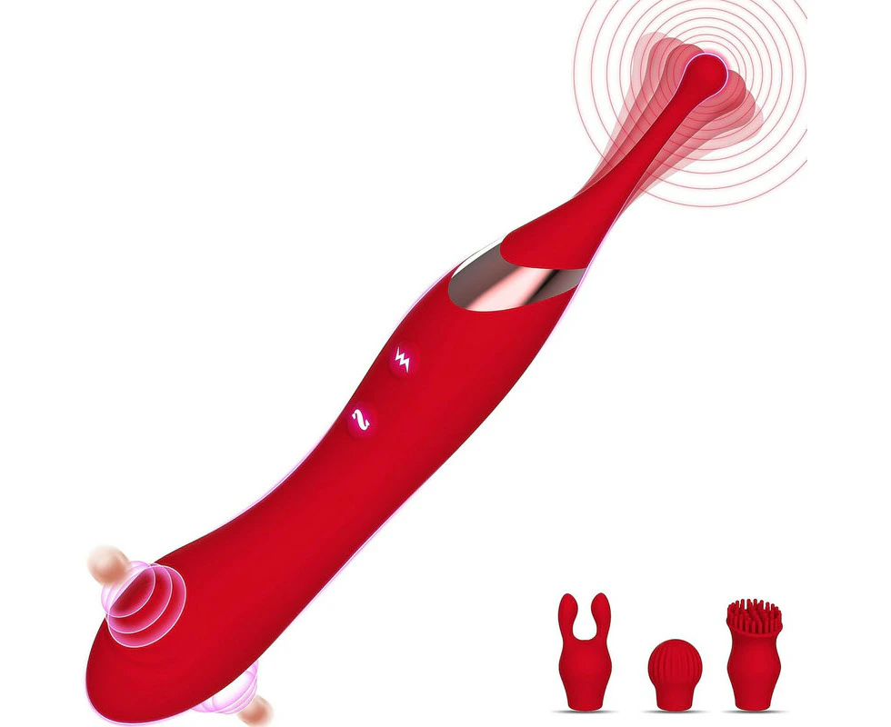 2 in 1 Powerful Vibrating and Hitting Clit Nipple Massager