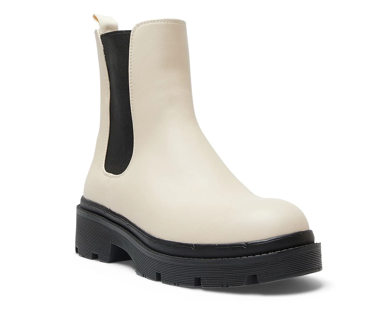 Womens Footwear Ravella Hale Bone/Black Smooth Boot