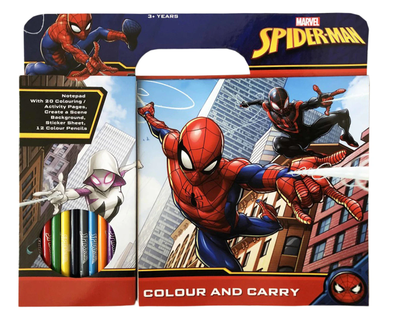 Marvel Spiderman Colour & Carry Activity Set