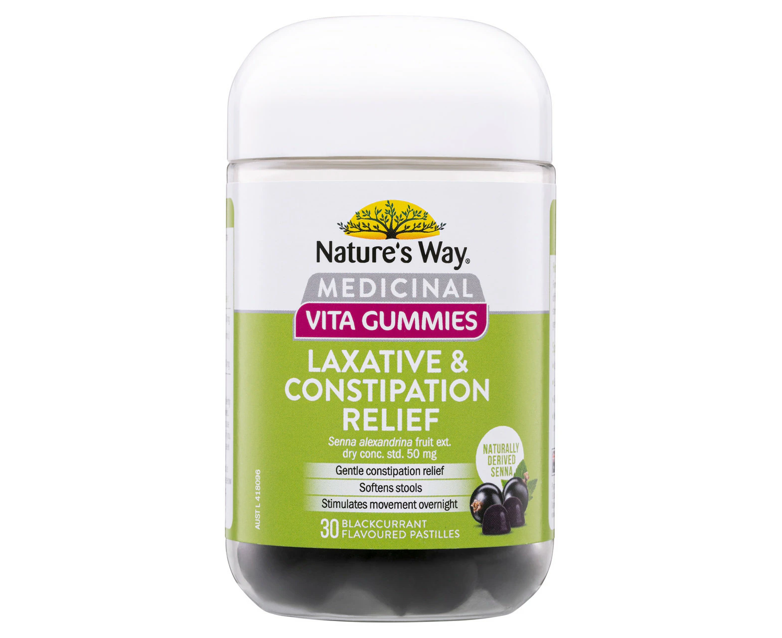 Nature's Way Medicinal Vita Gummies Laxative & Constipation Relief 30