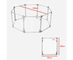 Pawz Pet Playpen Transparent Acrylic Clear Folding Dog Fence Kennel 8 Panel