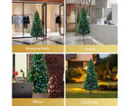 Santaco LED Pencil Christmas Tree Prelit Slim 1.5M Xmas Decor 8 Lighting Mode