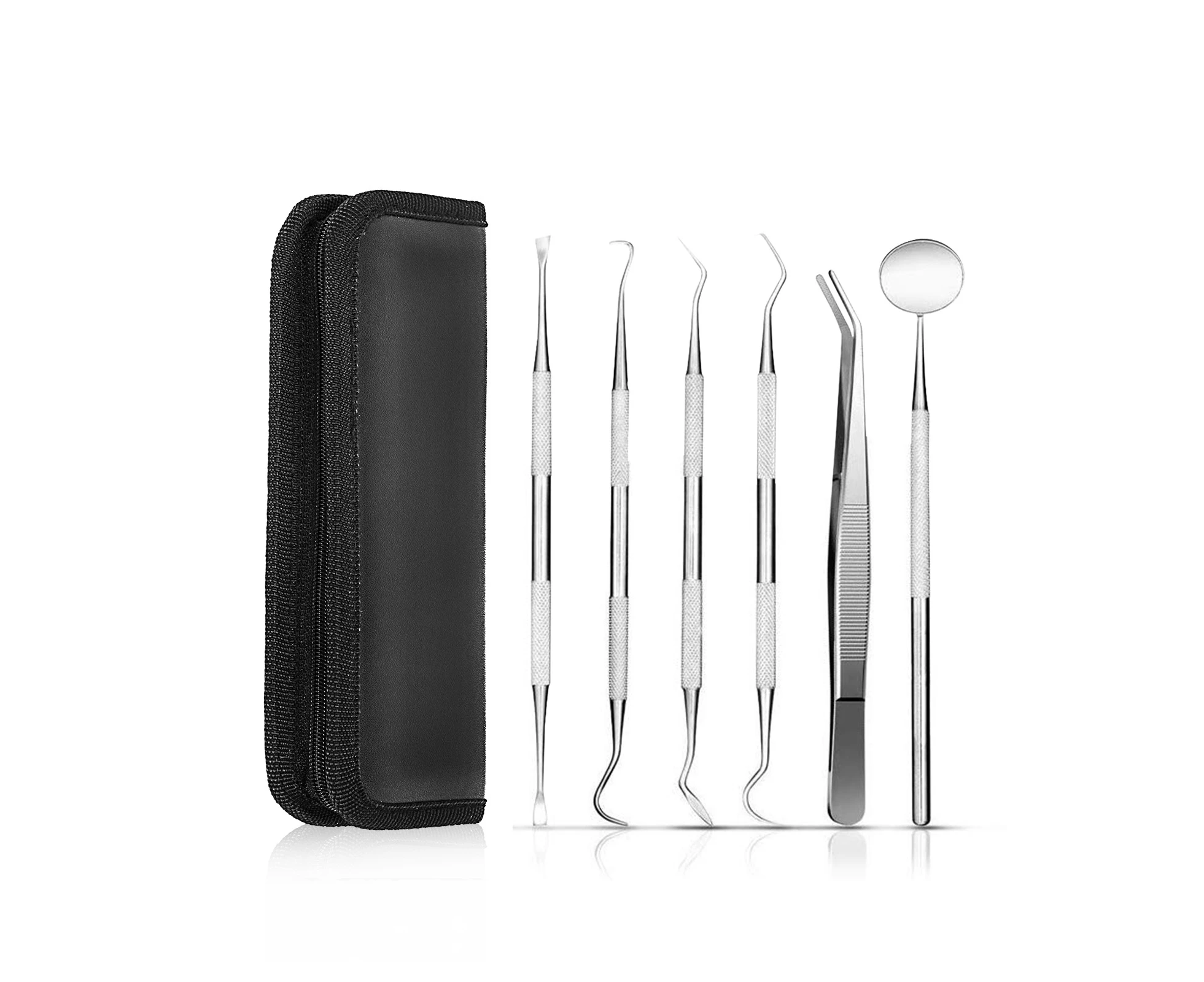 7pcs Stainless Dental Tools Set Kit Professional Teeth Clean Hygiene Oral Care