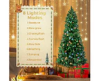 Santaco LED Pencil Christmas Tree Prelit Slim 1.5M Xmas Decor 8 Lighting Mode