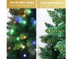 Santaco LED Pencil Christmas Tree Prelit Slim 1.5M Xmas Decor 8 Lighting Mode