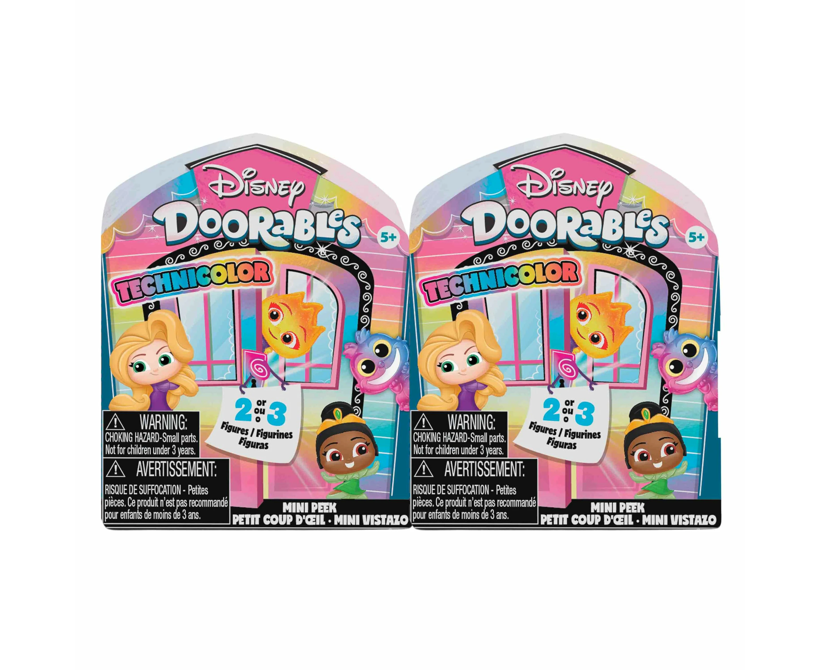 Disney Doorables Mini Peek Technicolor Takeover 2-pack, Collectible Figures, Kids Toys For Ages 5 Up By Just Play