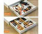 4Pcs Expandable Drawer Divider Adjustable Storage Organizer Kitchen Organizer