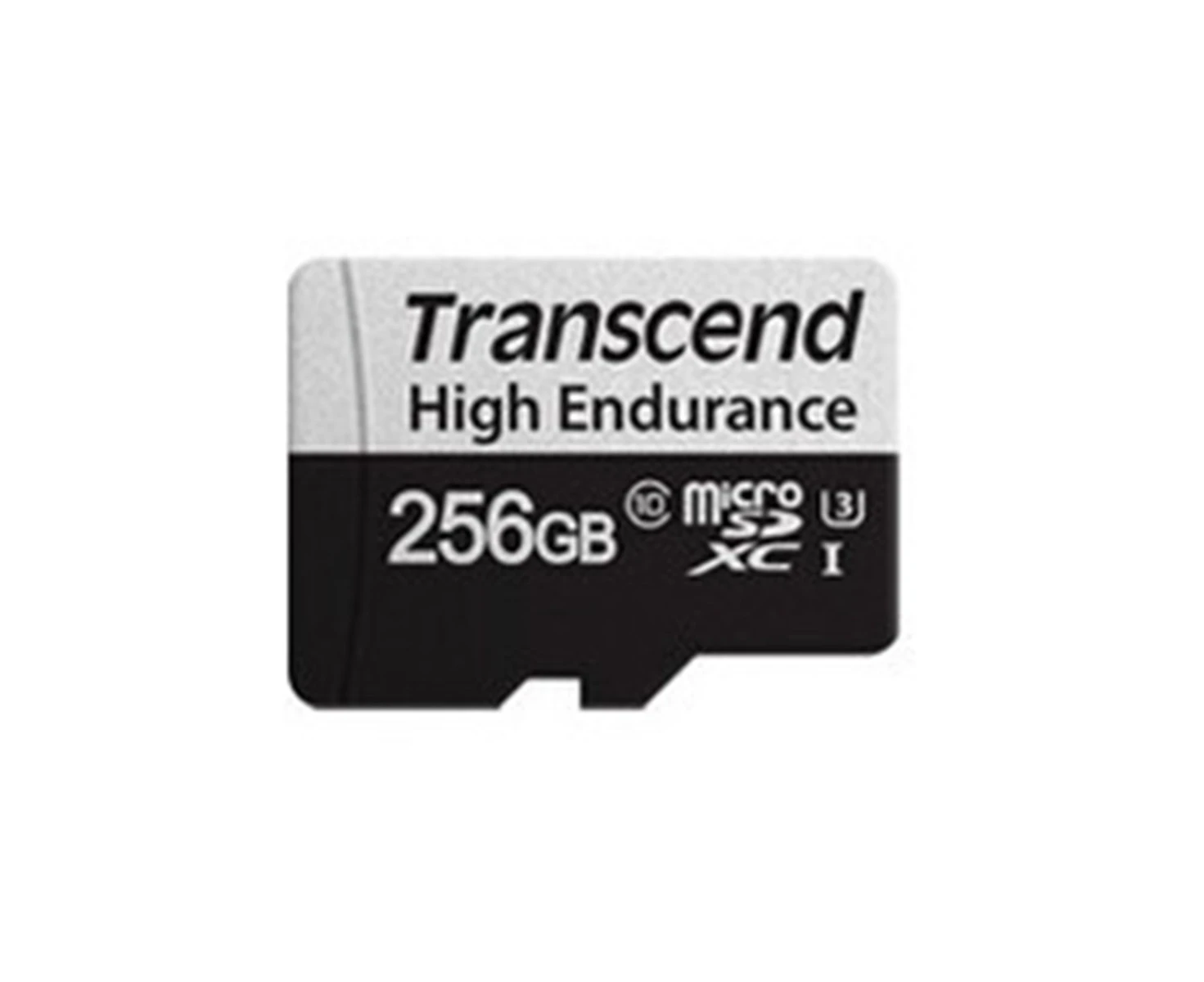 Transcend High Endurance 350V 256 GB Class 10/UHS-I (U3) microSDXC - 95 MB/s Read - 45 MB/s Write