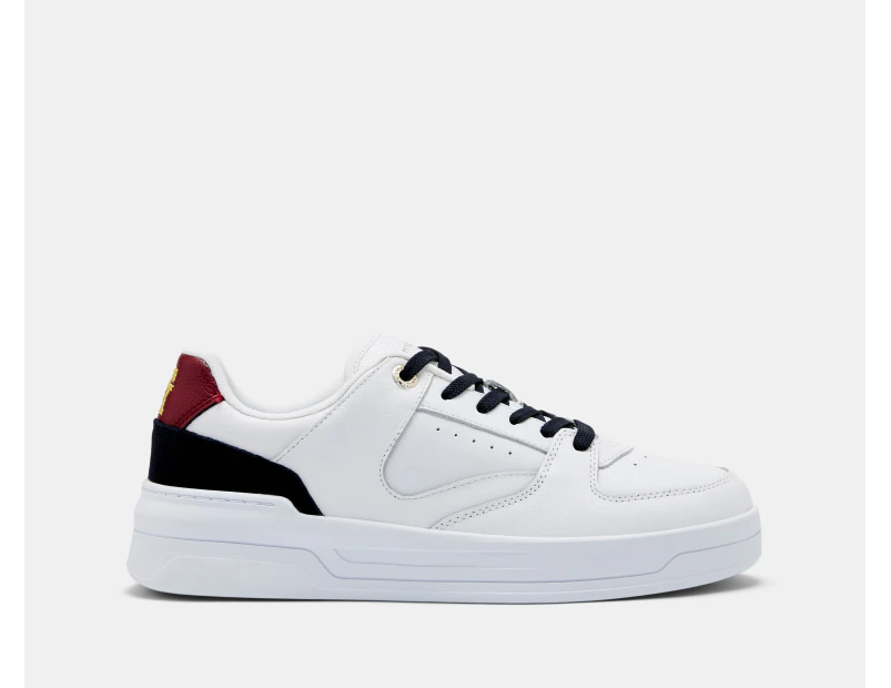 Tommy Hilfiger Women's Leather Monogram Basketball Sneakers - White