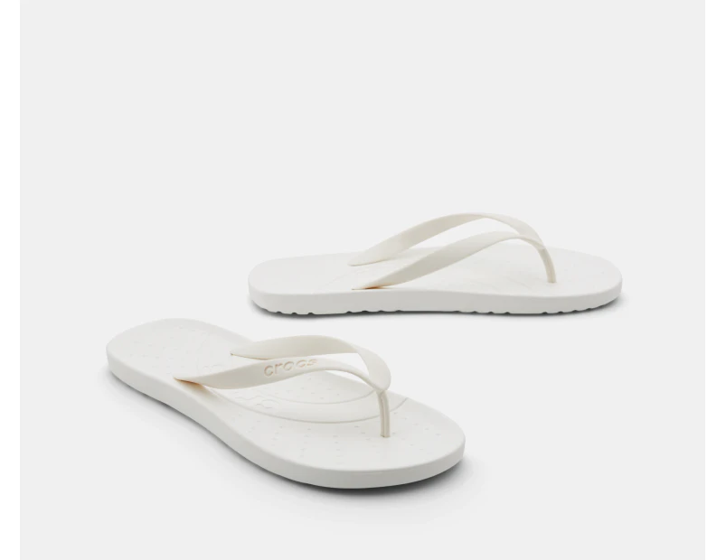 Crocs Unisex Flip Flops - White