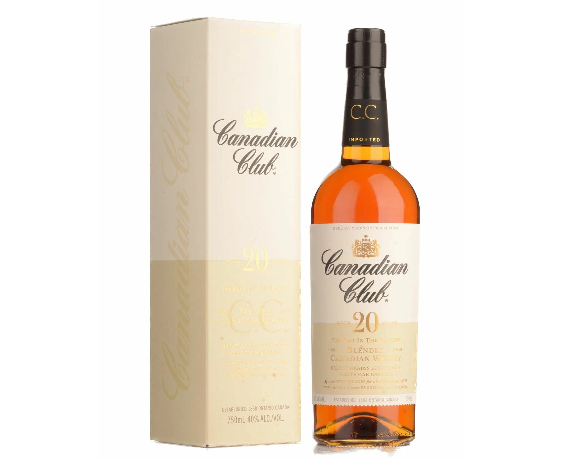 Canadian Club 20 Year Old Whiskey 750ml