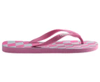 Havaianas Women's Top Distorted Thongs - Pink Lemonade/White Check