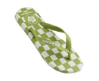 Havaianas Women's Top x Em Holiday Thongs - Green/White Check