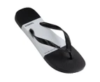 Havaianas Men's Top Block Thongs - Black/White