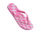 Havaianas Women's Top Distorted Thongs - Pink Lemonade/White Check