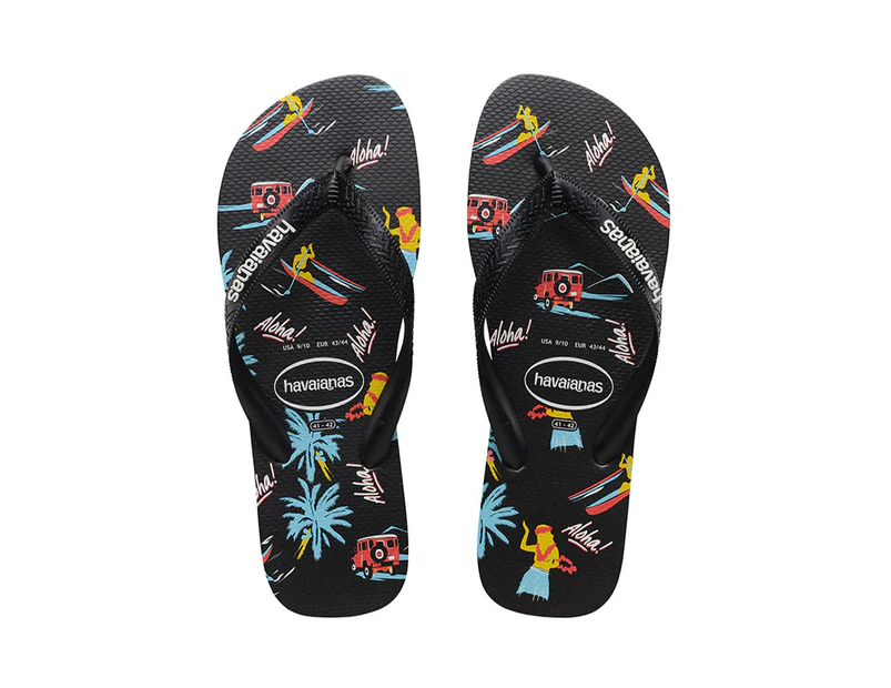 Havaianas Unisex Kids' Top Print Luwow Thongs - Black