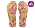 Havaianas Women's Slim Thongs - Organic Golden