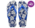 Havaianas Women's X Em Holiday Thongs - Hawaiian Blue/Star White