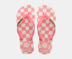 Havaianas Women's Top x Em on Holiday Thongs - Pink/White Check