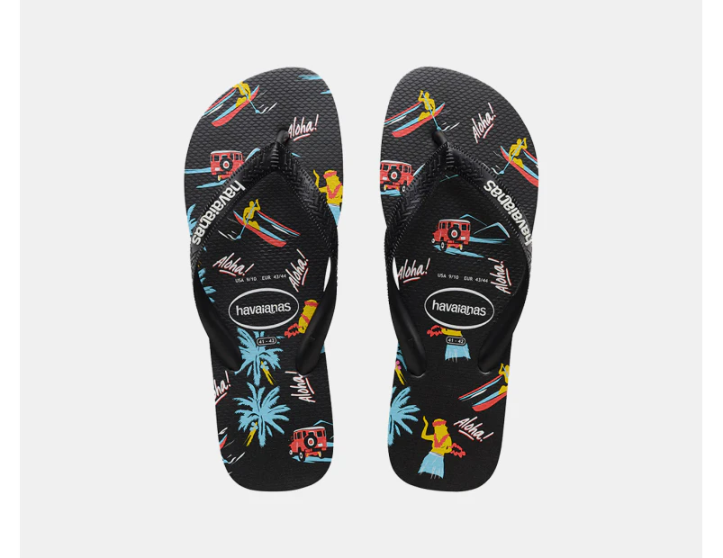 Havaianas Kids' Top Print Luwow Thongs - Black