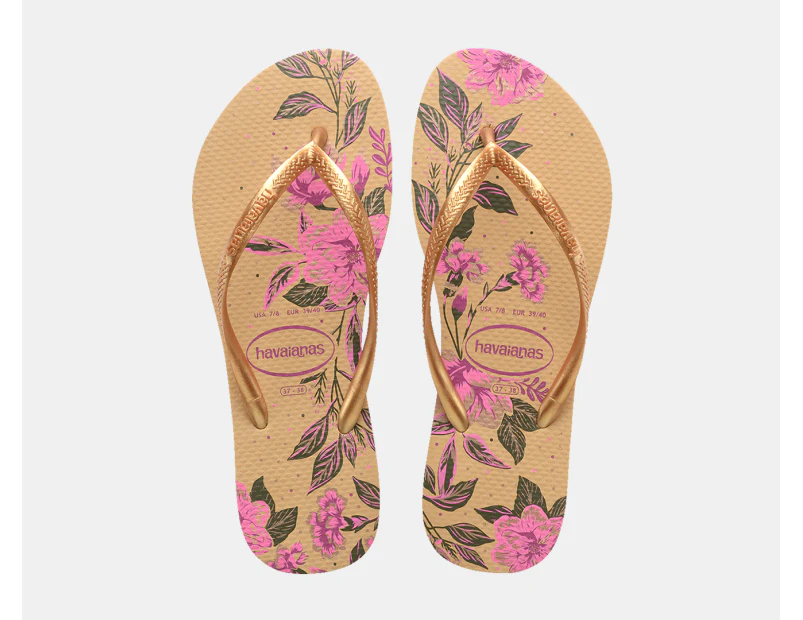 Havaianas Women's Slim Thongs - Organic Golden