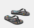 Havaianas Kids' Top Print Luwow Thongs - Black