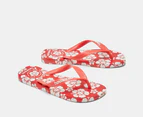 Havaianas Women's Top x Em Holiday Thongs - Red Happy Hawaii/White