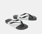 Havaianas Men's Top Block Thongs - Black/White