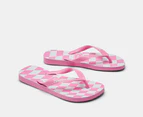 Havaianas Women's Top Distorted Thongs - Pink Lemonade/White Check