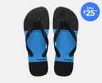 Havaianas Men's Top Block Thongs - Blue/Black