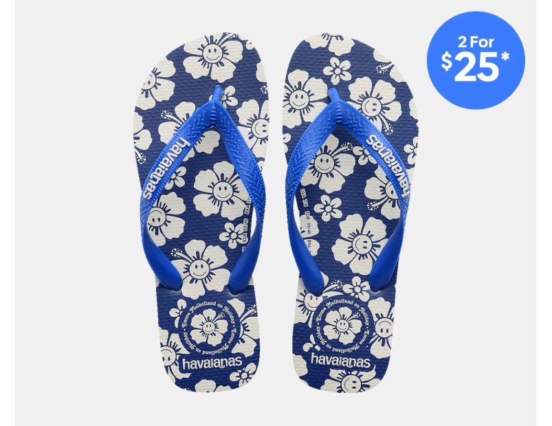 Havaianas Women's X Em Holiday Thongs - Hawaiian Blue/Star White