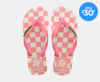 Havaianas Women's Top x Em on Holiday Thongs - Pink/White Check