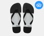 Havaianas Men's Top Block Thongs - Black/White