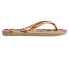 Havaianas Women's Slim Thongs - Organic Golden