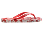 Havaianas Women's Top x Em Holiday Thongs - Red Happy Hawaii/White